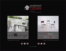 Tablet Screenshot of cignini.it
